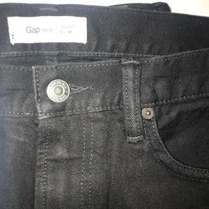 Gap slim black denim jeans